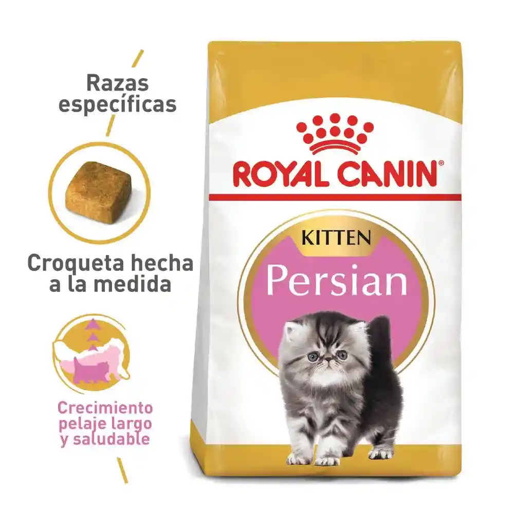 Promo Alimento Seco Royal Canin Para Gato Fhn Kitten Persian 2kg + 3 Latas Alimento Humedo