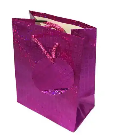 Bolsa Regalo Metal Color Fucsia Talla S (16x12cm) Primavera