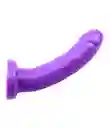 Arnés Con Dildo Incluido Y Correas Graduables Morado