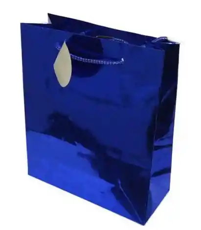 Bolsa Regalo Metal Color Azul Talla S (16x12cm) Primavera