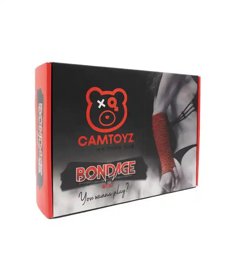 Kit De Bondage Erótico Negro - Cuero Sintético