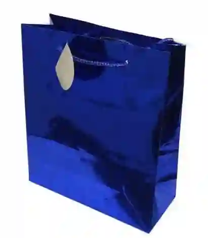 Bolsa Regalo Metal Color Azul Talla M (23x18cm) Primavera