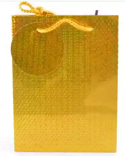 Bolsa Regalo Metal Color Dorado Talla M (23x18cm) Primavera