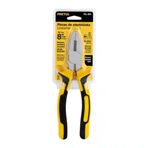 Pinza De Electricista 8"