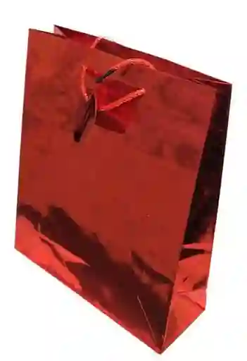 Bolsa Regalo Metal Color Rojo Talla M (23x18cm) Primavera