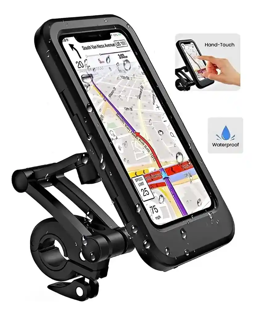 Soporte De Celular Para Moto Holder Impermeable Resiste Agua