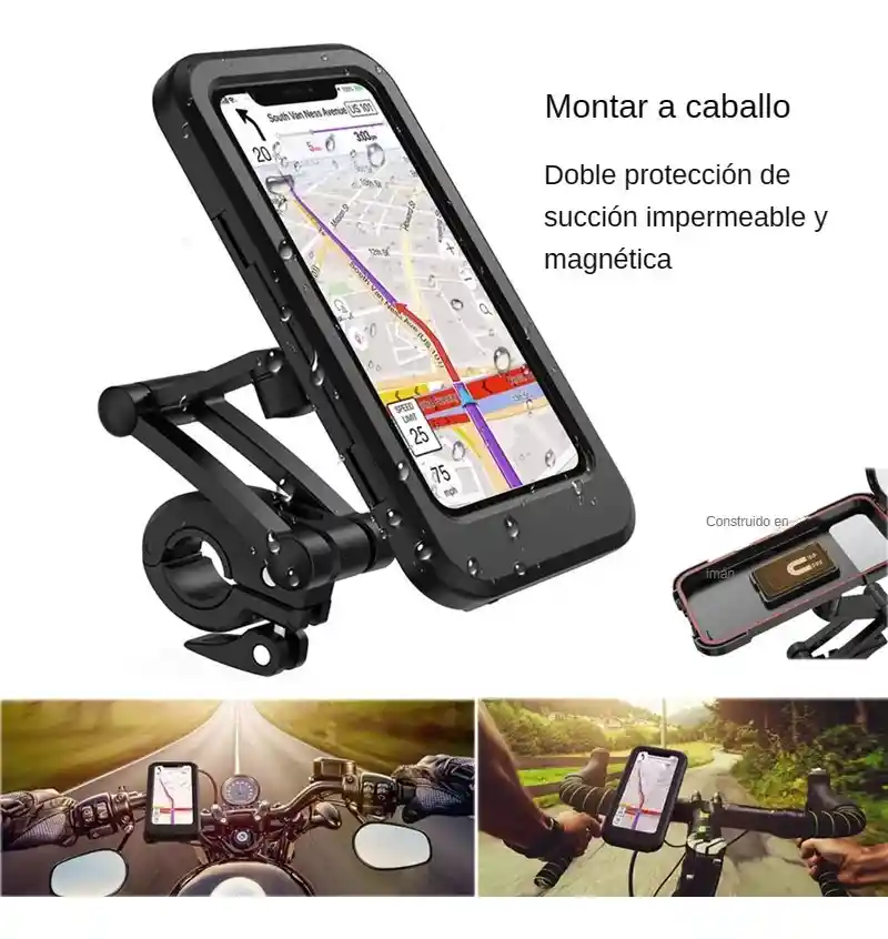 Soporte De Celular Para Moto Holder Impermeable Resiste Agua