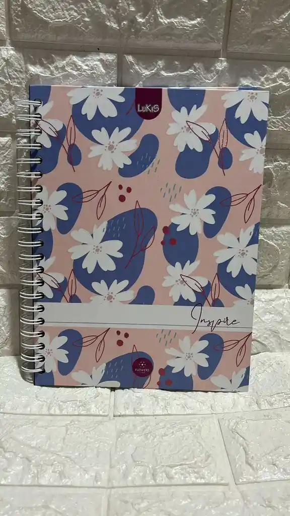 Cuaderno 7 Materias Grande Dama Cuadriculado Lukis