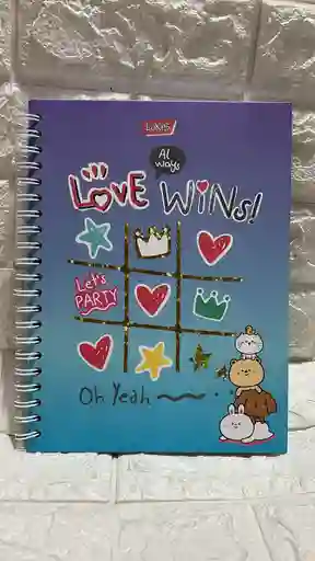 Cuaderno 5 Materias Grande Dama Cuadriculado Lukis