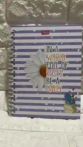 Cuaderno 5 Materias Grande Dama Cuadriculado Lukis