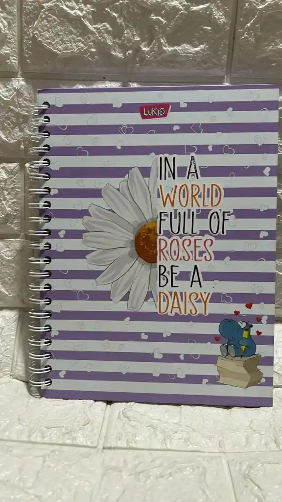 Cuaderno 5 Materias Grande Dama Cuadriculado Lukis