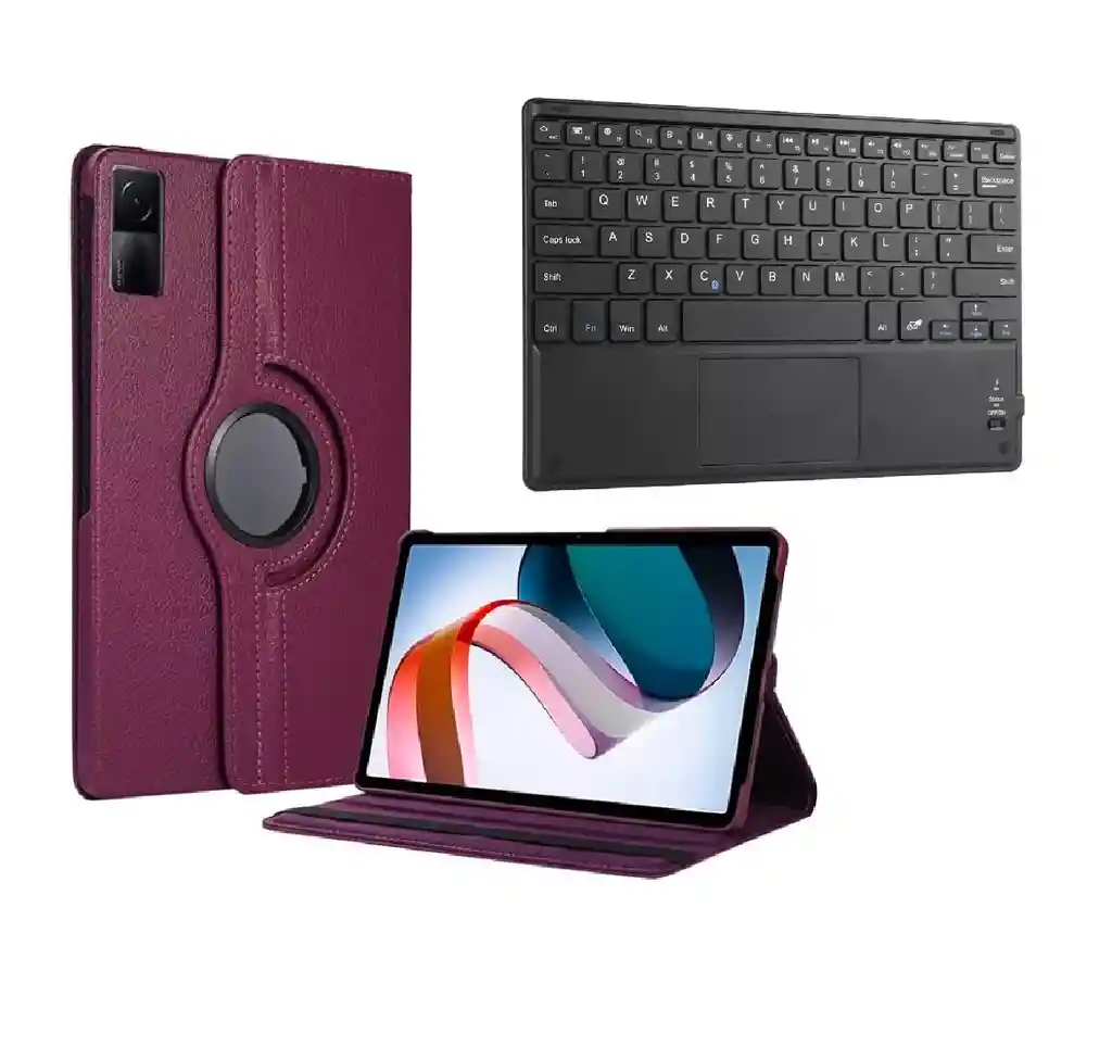 Estuche 360 + Teclado (mouse) Para Tablet Redmi Pad Se 11 Morado