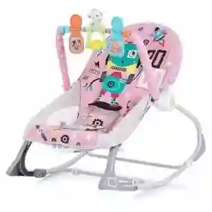 Silla Mecedora Vibradora Crece Conmigo Bebe 68148 Rosado Robot