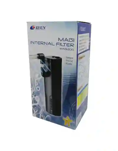 Filtro Interno Magi 200 L/h Resun Acuario Flauta Carbon Esponja