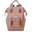 Pañalera Multifuncional Bolso Morral Bebe Correas Rosa