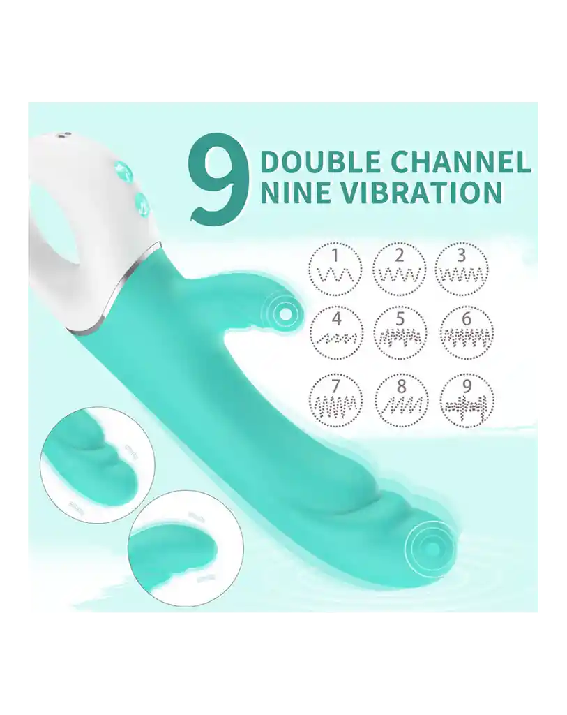 Vibrador Doble Estimulación Spray