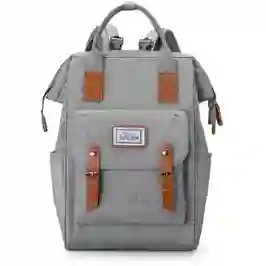 Pañalera Multifuncional Bolso Morral Bebe Correas Gris