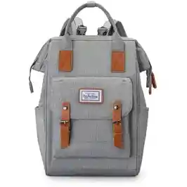 Pañalera Multifuncional Bolso Morral Bebe Correas Gris