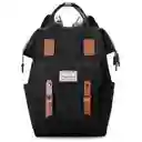 Pañalera Multifuncional Bolso Morral Bebe Correas Negro