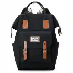 Pañalera Multifuncional Bolso Morral Bebe Correas Negro