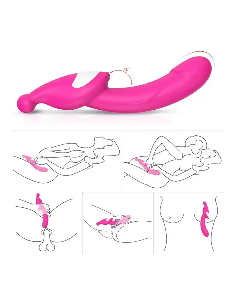 Vibrador Doble Función Vine