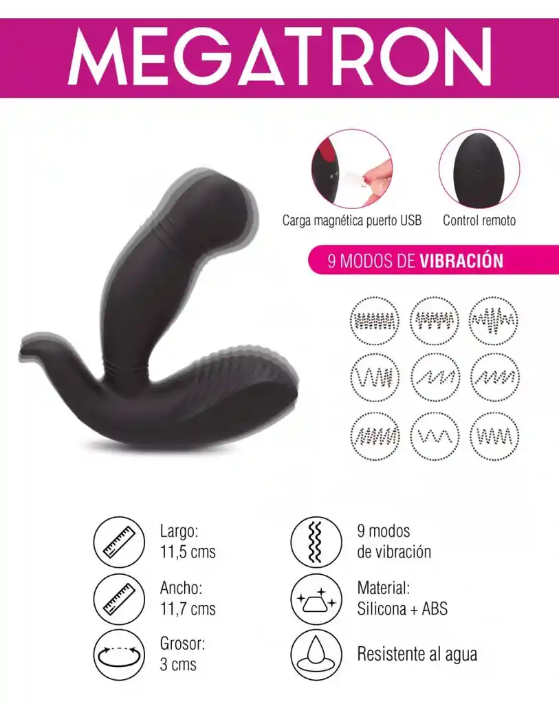 Vibrador Prostático Megatron Shande