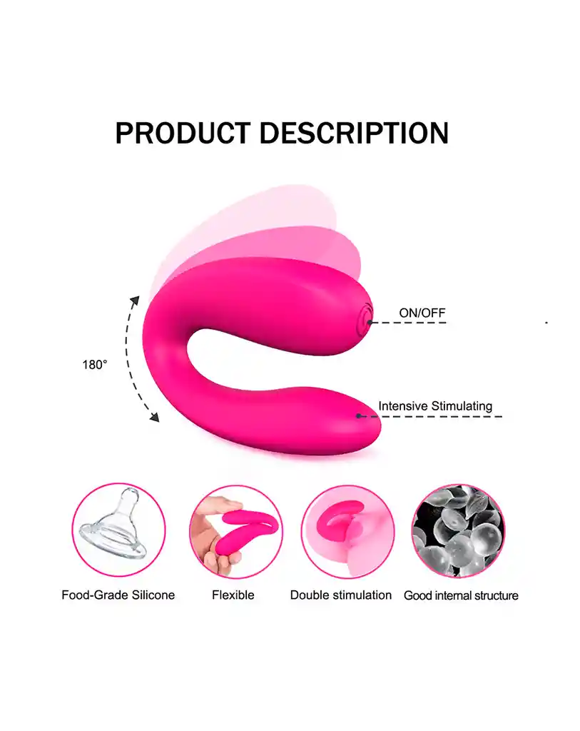 Vibrador Doble Vebe Pink Shande