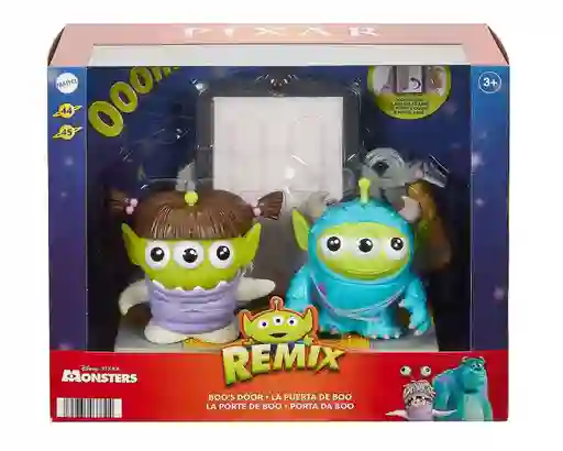 Disney Pixar La Puerta De Boo Alien Remix Figuras 8cm Mattel