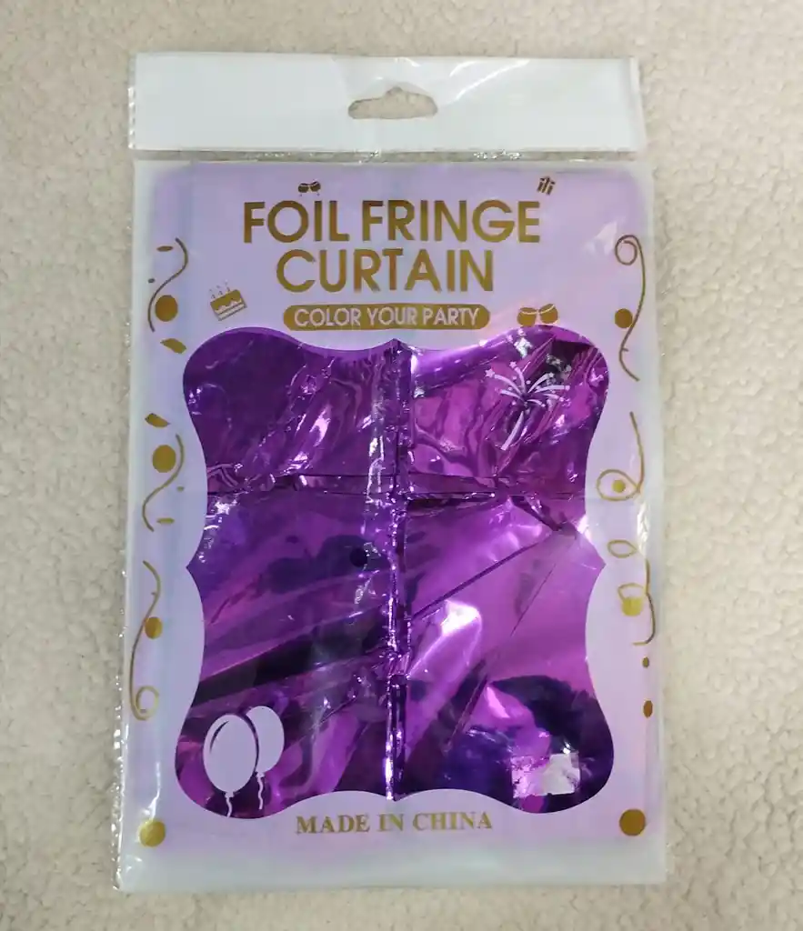 Cortina Cuadros Color Morado