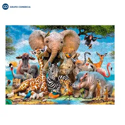 Rompecabezas Puzzle Mundo Animal 1000 Piezas 70cm X 50cm
