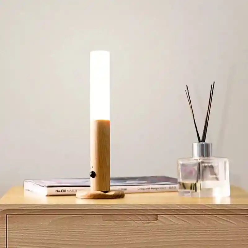 Lámpara De Mesa Recargable Con Sensor De Movimiento Luz Inalámbrica Recargable