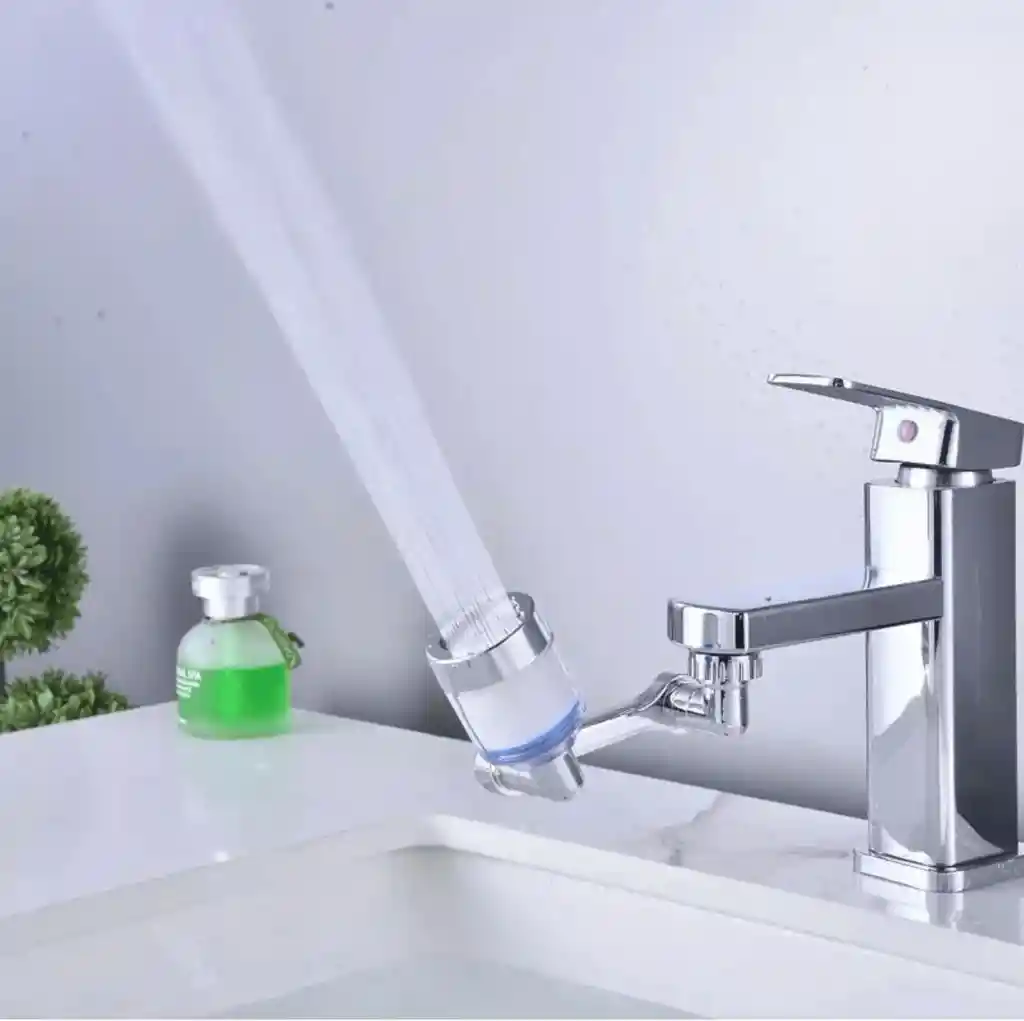 Extensor De Grifo Plástico Con Filtro Purificador Anti Salpicaduras