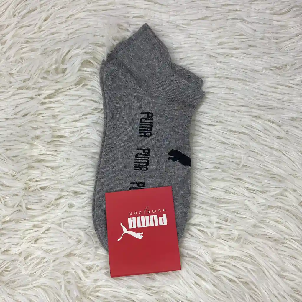 Medias Puma Tobilleras (gris)