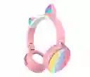 Diadema Bluetooth Orejas De Gato Pop It Rosado