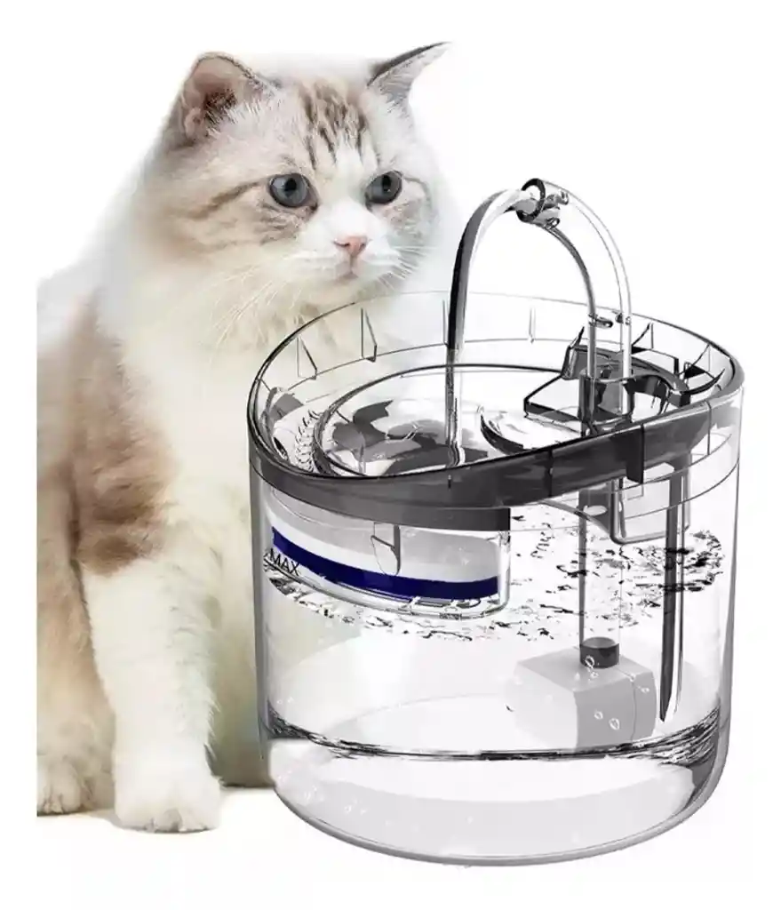 Fuente De Agua Para Mascotas Gatos Silencioso Automatico