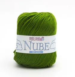 Lana Kusi Kusi Nube Para Tejer Color Verde Oscuro 032