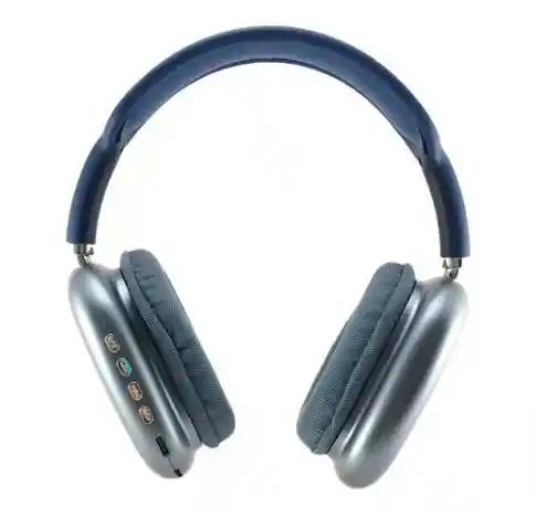 Audifonos Diadema Azul Bluetooth P9 Pro Max