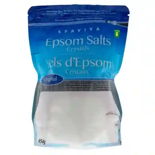 1 Bolsa Cristales De Sal Epsom Sulfato Magnesio Baños Tina Spa Exfoliar