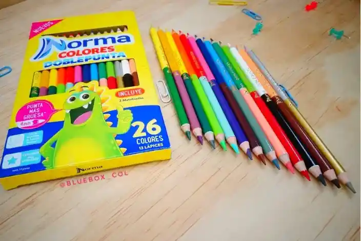 Colores Norma Doble Punta Por 26 13 Piezas Utiles Escolares