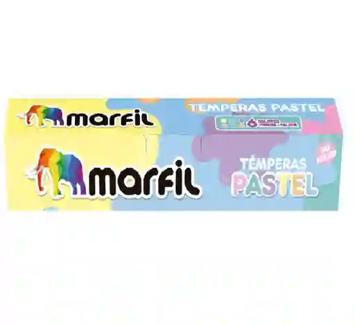 Vinilos Temperas Por 6 Colores Crema Marfil Mas Pincel Utiles Escolares