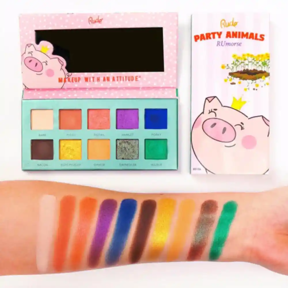 Paleta De Sombras Rude Animal Pig