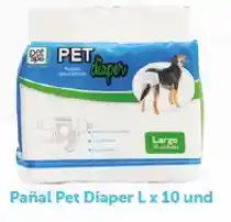 Pañal Pet Diaper L X 10 Und