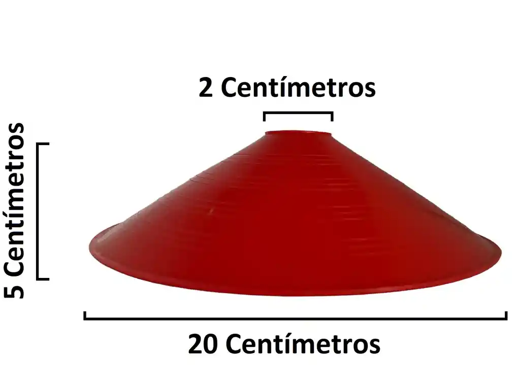 Set Por 10 Platillos De Entrenamiento En Polietileno/rojo