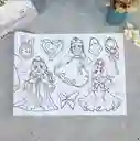 Rollo De Papel Para Colorear De Princesas - Dibujo Para Niños