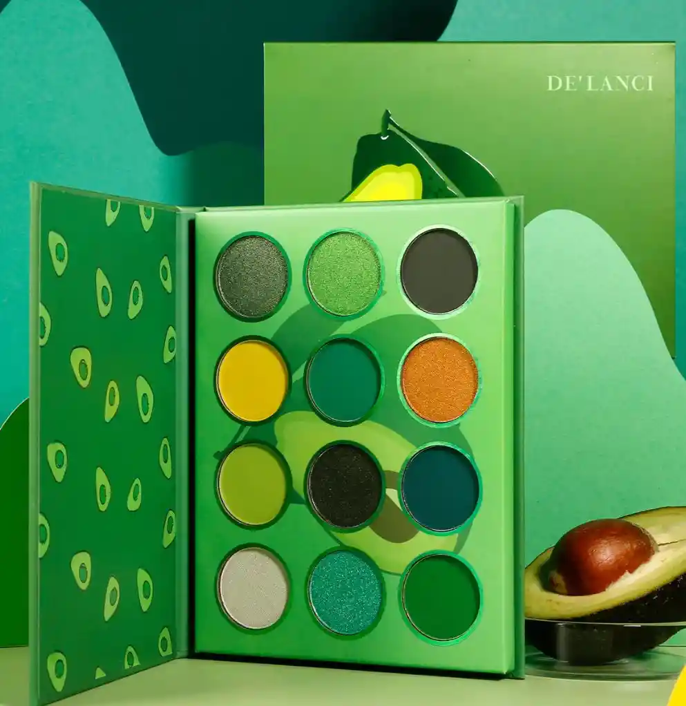 De’lanci Eyeshadow Palette Avocado Green