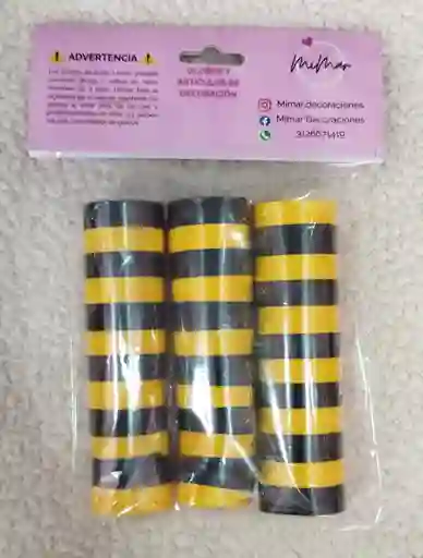 Serpentina Color Negro - Amarillo