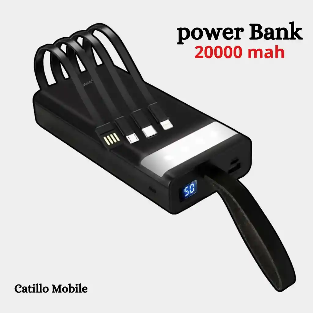 Power Bank 20.000 Mah Carga Rapida