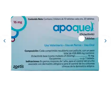 Apoquel 16 Mg Blister X 10 Tab