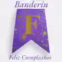 Banderín Feliz Cumpleaños Lila