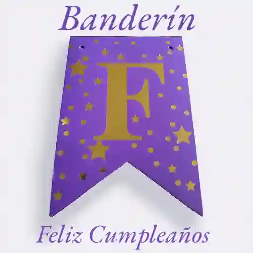 Banderín Feliz Cumpleaños Lila